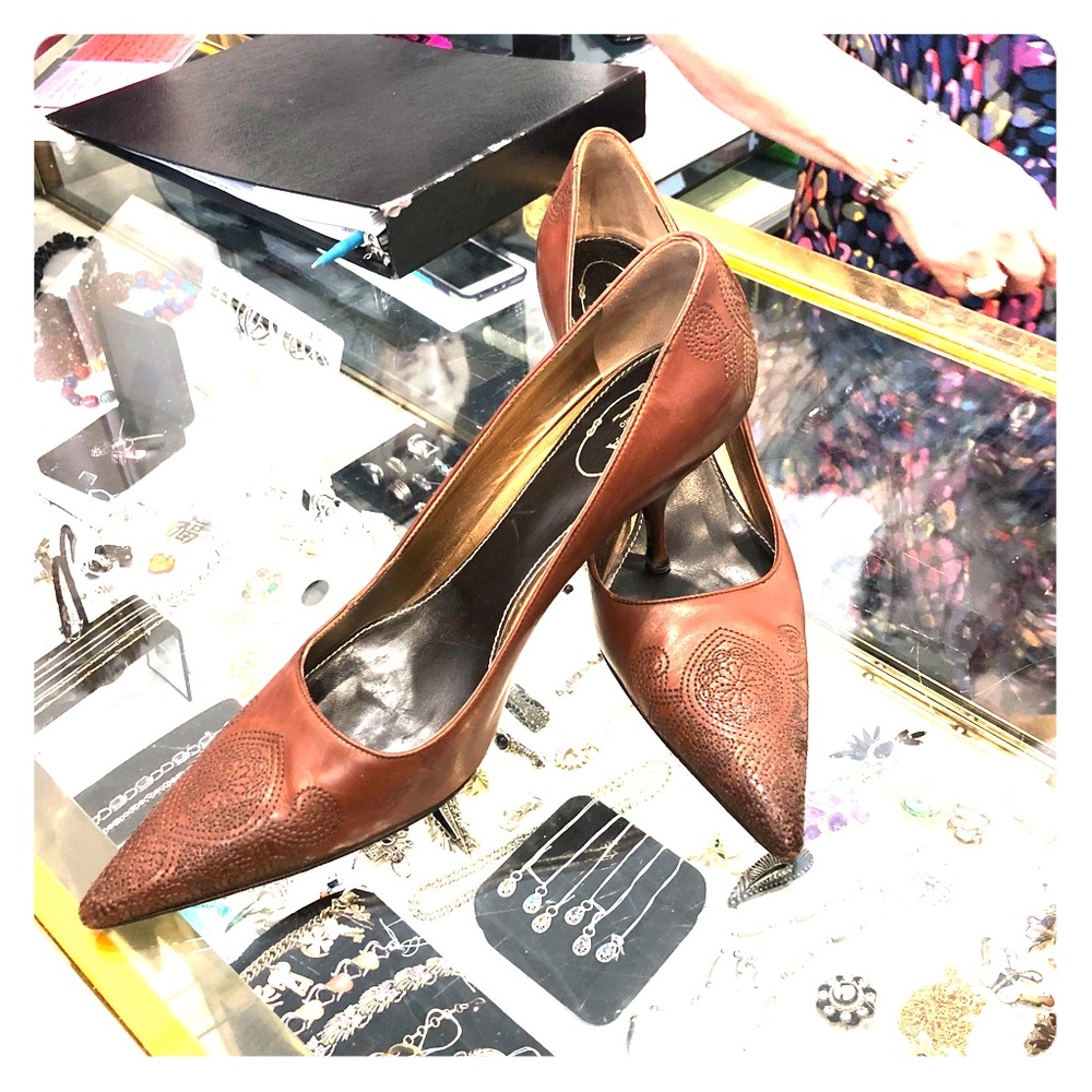 Prada brown high heels